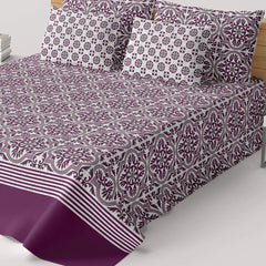 PLUM COMFORT XARA BED SHEET SET