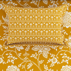 MUSTARD FLORAL XARA BED SHEET SET