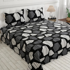 MONOCHROME MOOD SATEEN BED SHEET SET
