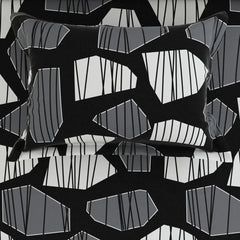 MONOCHROME MOOD SATEEN BED SHEET SET