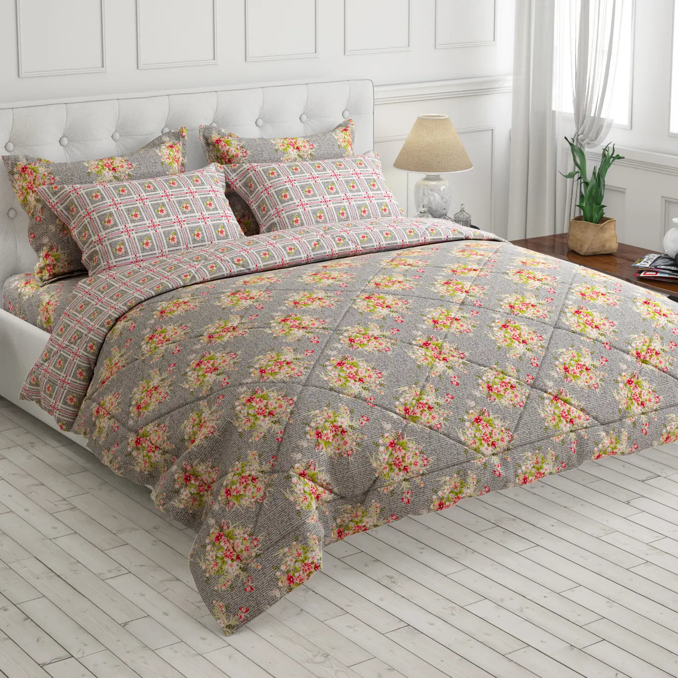 SOFT FLORAL 6-Pcs Comforter Set