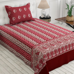 ELEGANT CRIMSON Xara Bed Sheet Set