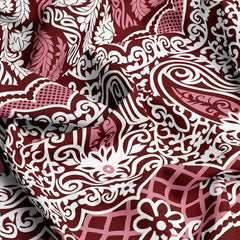 ELEGANT CRIMSON Xara Bed Sheet Set