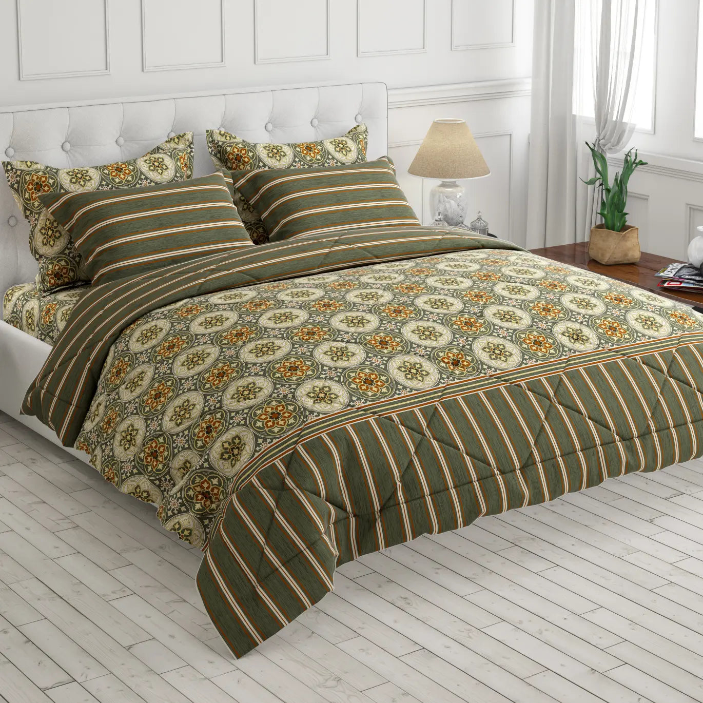 OLIVE BLOSSOM 6-Pcs Comforter Set