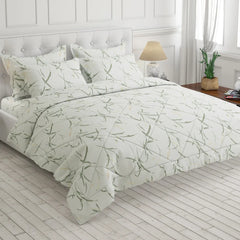 IVORY LEAF SATEEN 6-Pcs COMFORTER SET