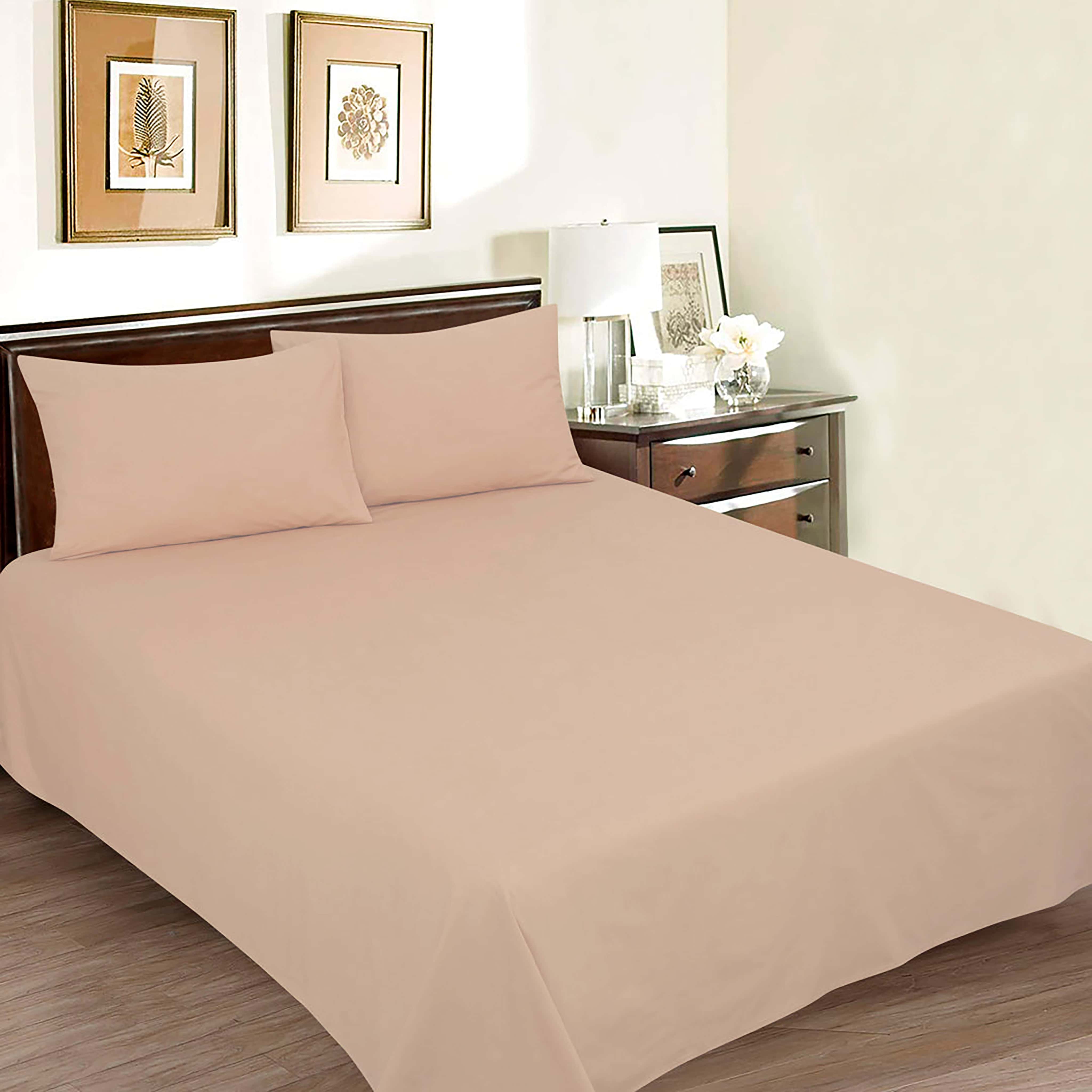 PETAL PEACH MICRO COTTON BED SHEET