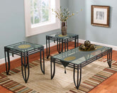 Velvet lazer 3pcs runner set (Dark Grey)