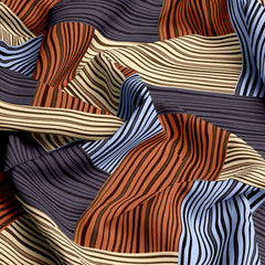 STRIPED KNIT SATEEN BED SHEET