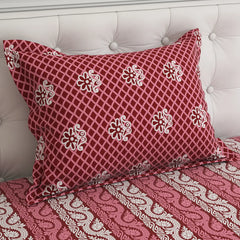 ELEGANT CRIMSON Xara Bed Sheet Set