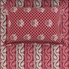 ELEGANT CRIMSON Xara Bed Sheet Set