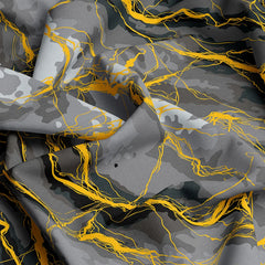 GREY MARBLE Sateen Bed Sheet Set