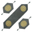 Velvet lazer 3pcs runner set (Dark Grey)