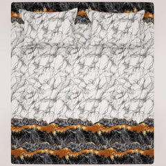 LAVA MARBLE SATEEN BED SHEET SET