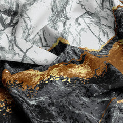 LAVA MARBLE SATEEN BED SHEET SET