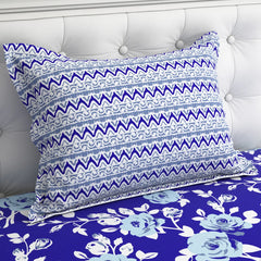 MARINE FLOWER SATEEN BED SHEET SET