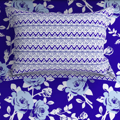 MARINE FLOWER SATEEN BED SHEET SET