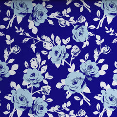 MARINE FLOWER SATEEN BED SHEET SET