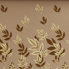 MOCHA LEAVES SATEEN BED SHEET SET