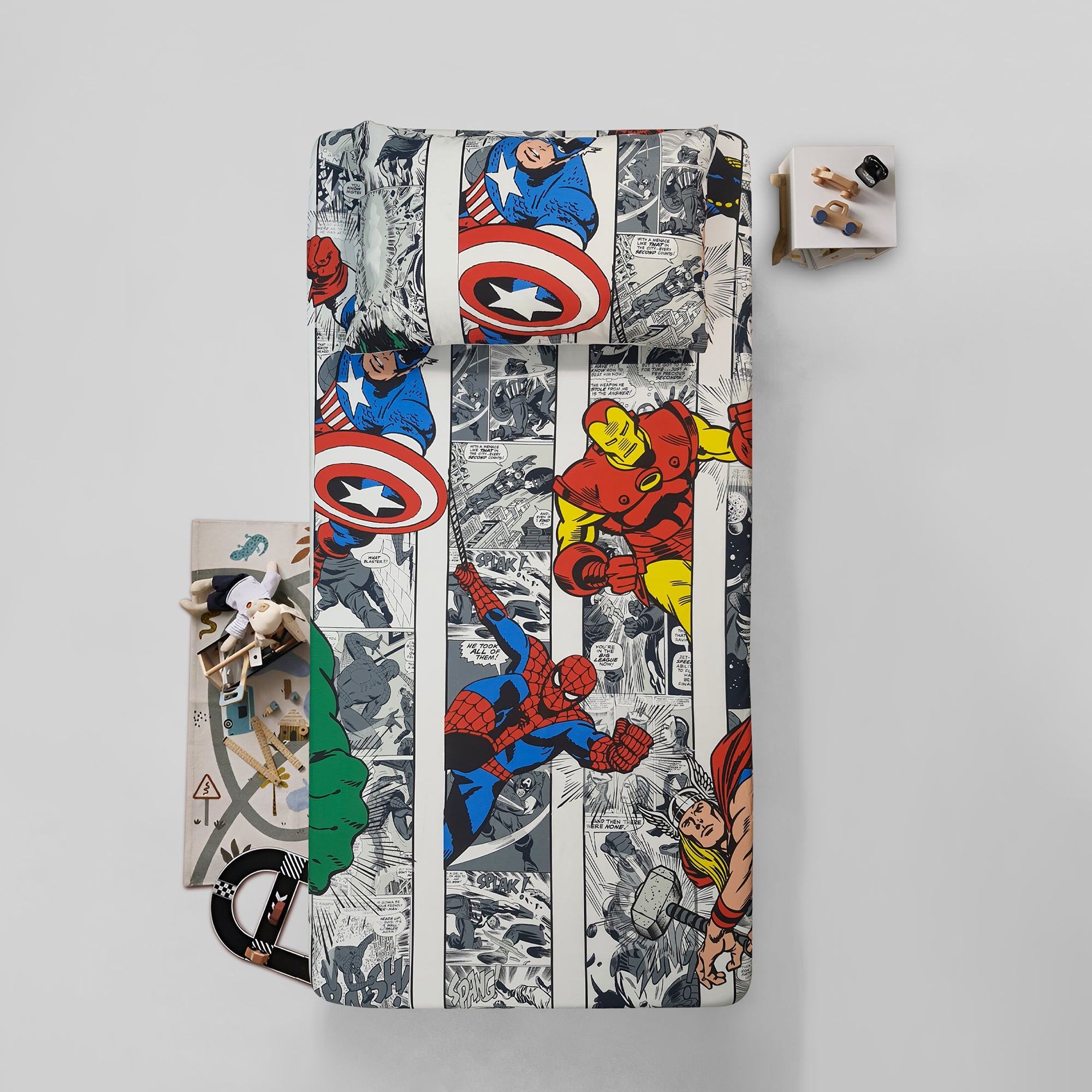 Cotton Kids Fitted bedsheet (Marvel Comics)