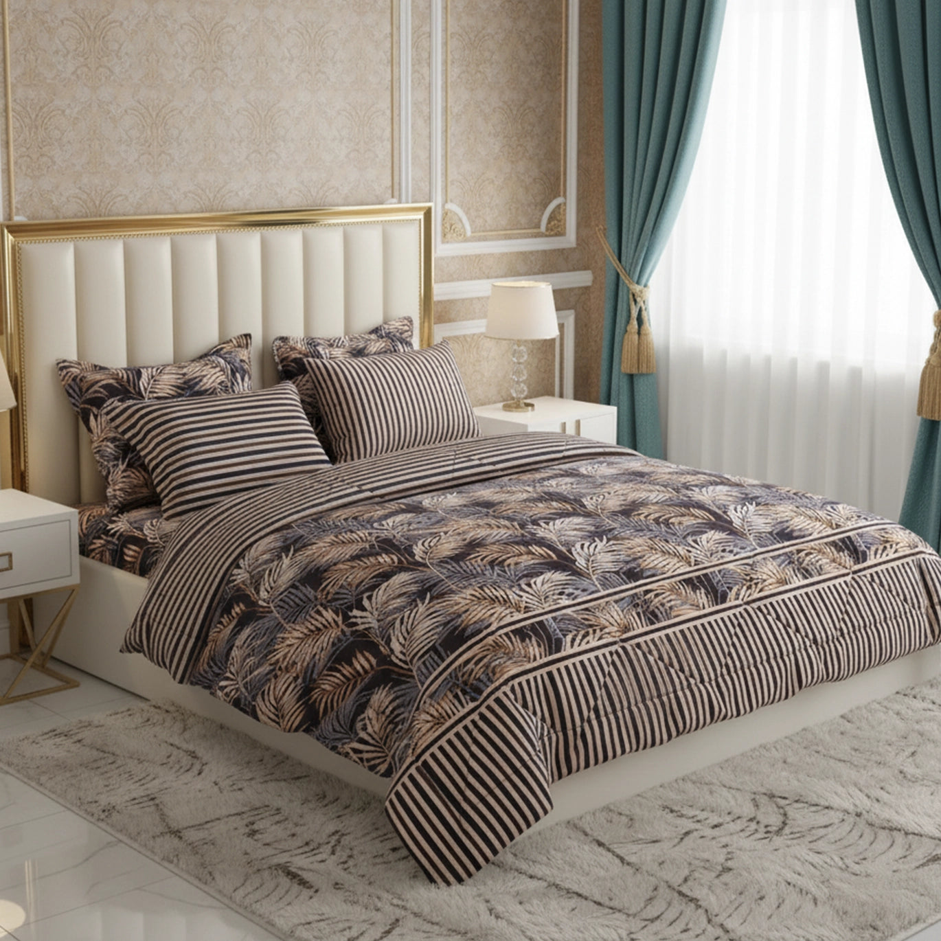PALM SHADOW 6-Pcs Comforter Set