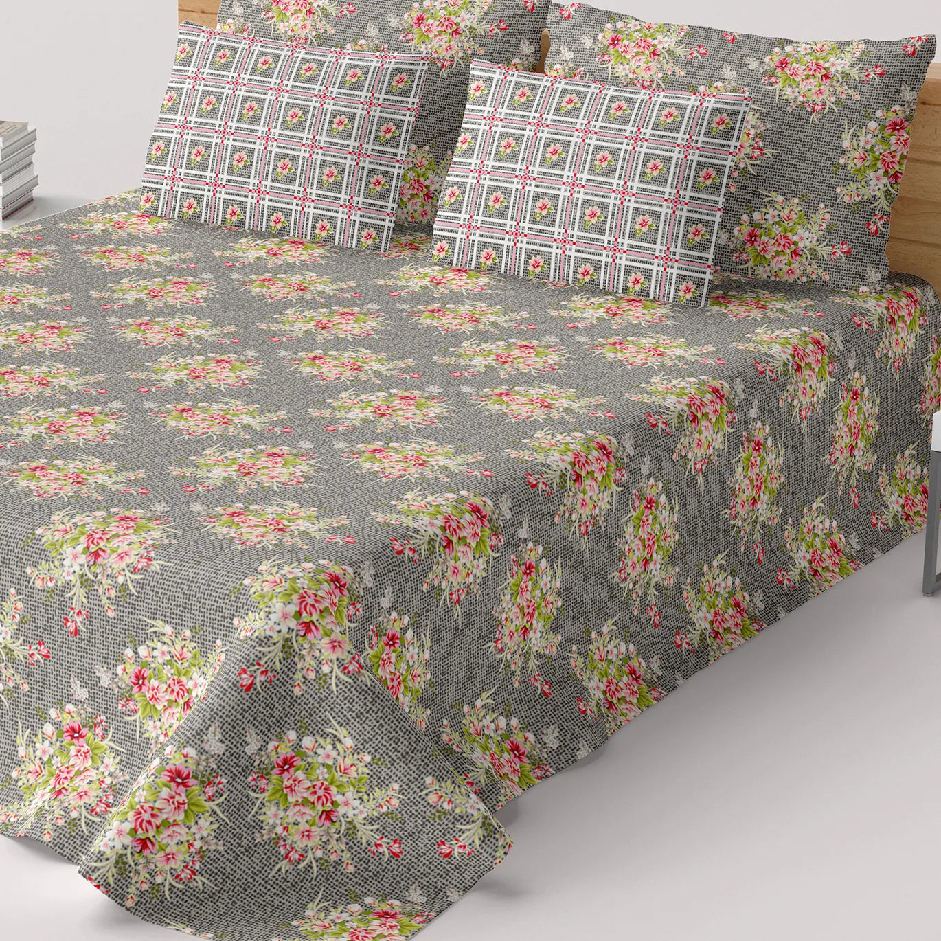 PASTEL GRAY XARA BED SHEET SET