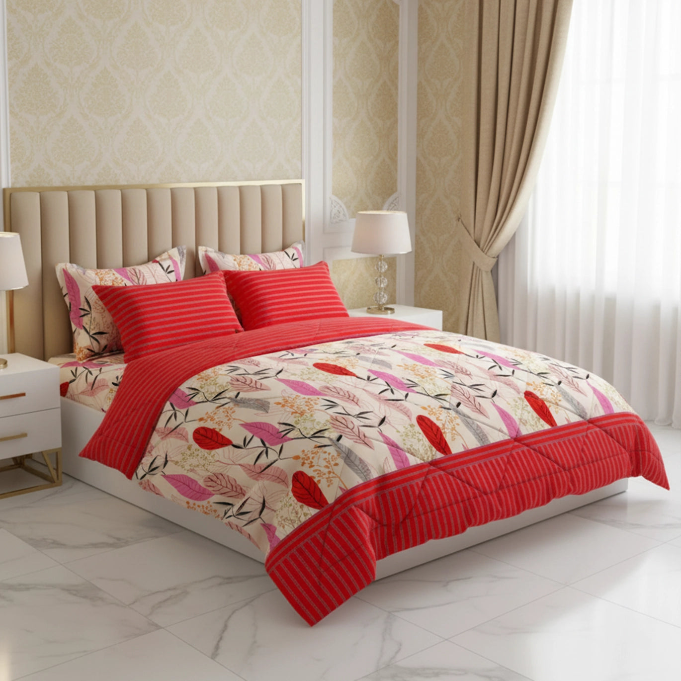 POPPY FEATHER Xara 6-Pcs Comforter Set