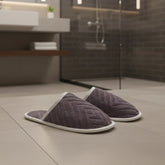 Pack of 2 towel slipper (grey)