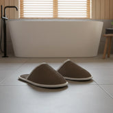 Pack of 2 towel slipper (light brown)