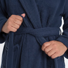 RHS Luxury Bathrobe (Shawl) Blue