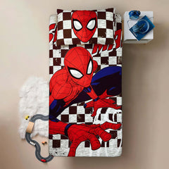 Super Web Action - Kids Fitted Bedsheet