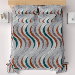 WAVE MOSAIC Sateen Bed Sheet Set