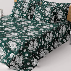 FOREST BLOOM SATEEN BED SHEET SET