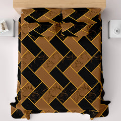 NOIR BLOOM Sateen Bed Sheet Set