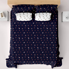 BLUE PRISM Sateen Bed Sheet Set