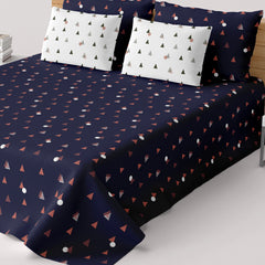 BLUE PRISM Sateen Bed Sheet Set