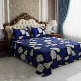 BLUE ESSENCE SATEEN BED SHEET SET