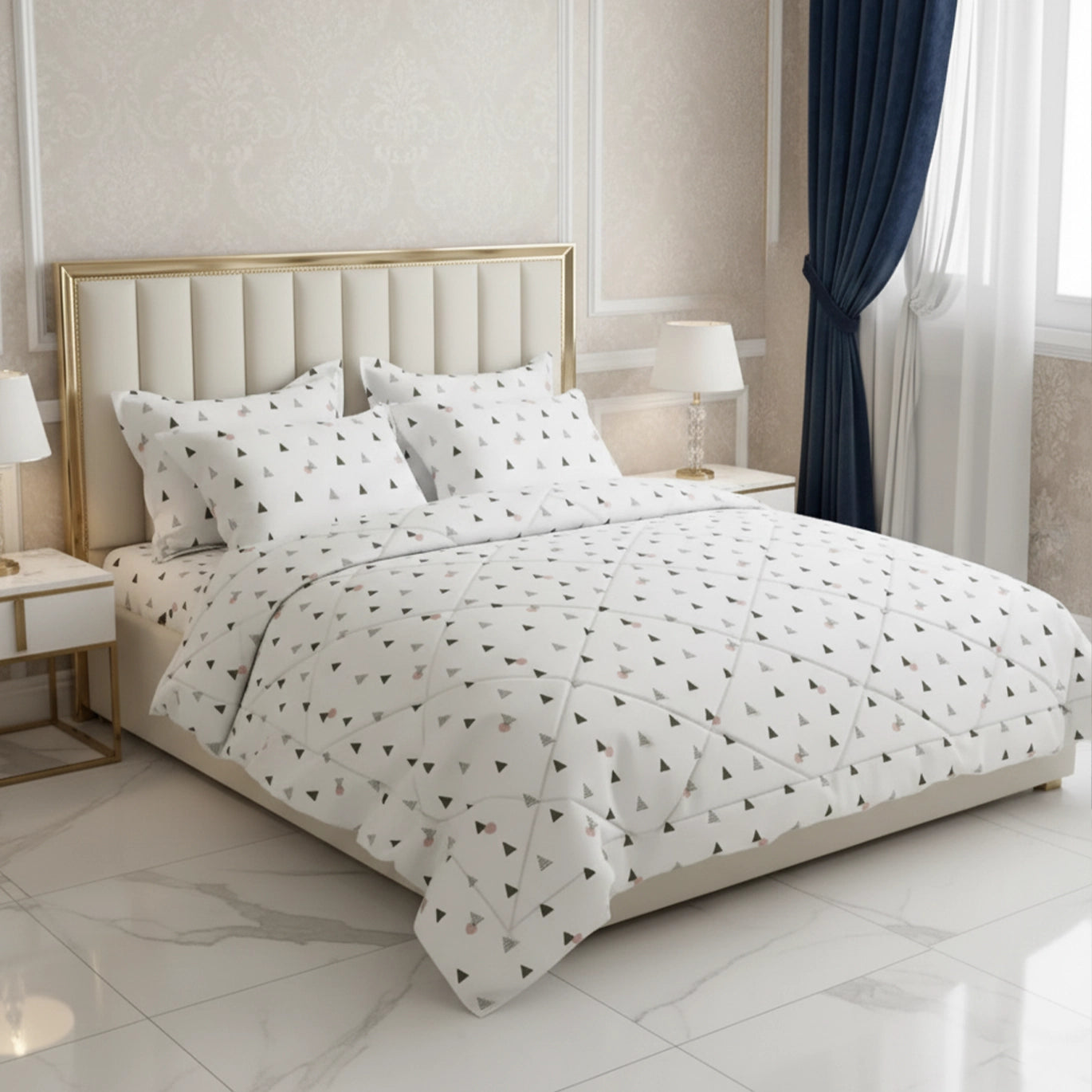 WHITE AURA 6-pcs comforter set