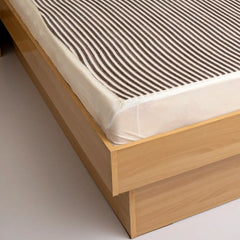 Water Proof Mattress Protector Stripe (Black)