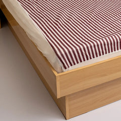 Water Proof Mattress Protector Stripe (Red)