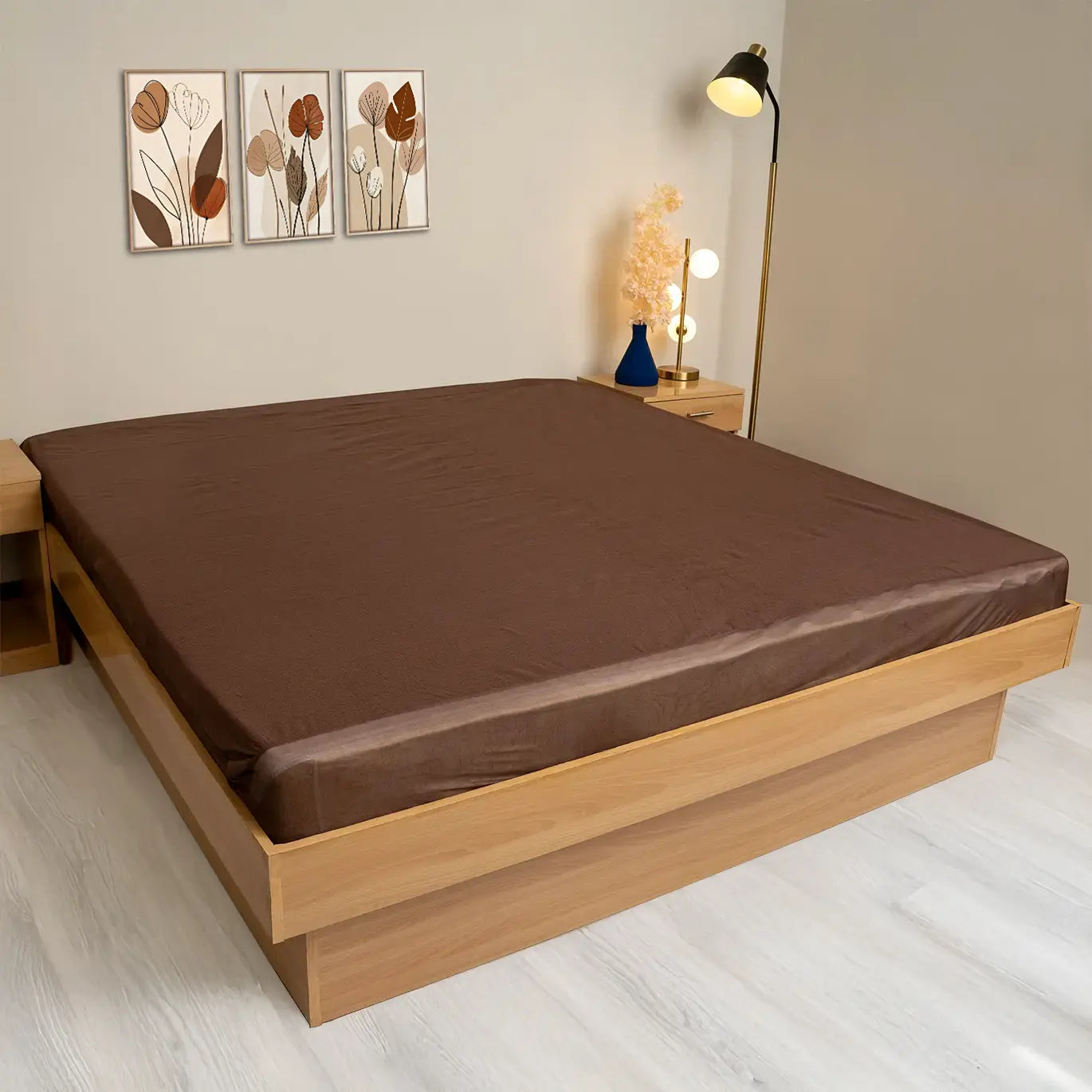 Water Proof Mattress Protector (Brown)