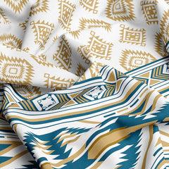 CARAVAN GEOMETRIC PRINT Xara Fitted Bed Sheet Set