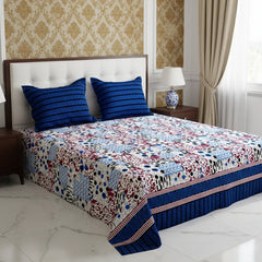 BLUE PAISLEY Xara Bed Sheet Set
