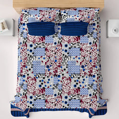 BLUE PAISLEY Xara Bed Sheet Set