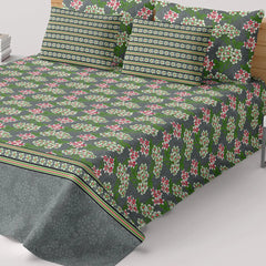 MOSS FLORAL Xara Bed Sheet Set