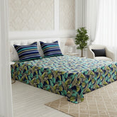 AQUA AND LIME FERN PRINT Xara Bed Sheet Set