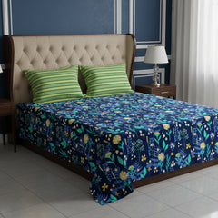 SAPPHIRE LEAF XARA BED SHEET SET