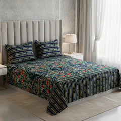 Xara Indigo Garden Bed Sheet Set