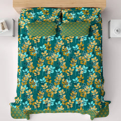 OPULENT TEAL FOLIAGE Xara Bed Sheet
