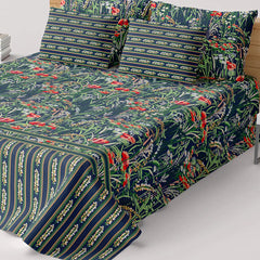 Xara Indigo Garden Bed Sheet Set