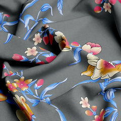 Xara Floral Grey Bed Sheet Set